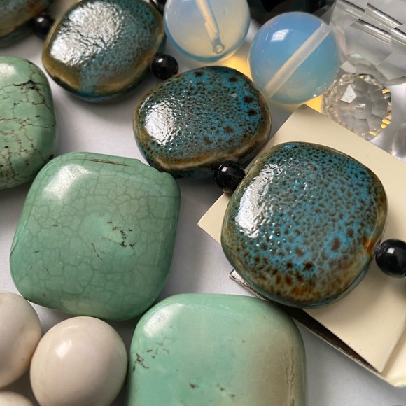 Assorted Natural Stone, Glass & Mother of Pearl Beads - Picture 9 of 14